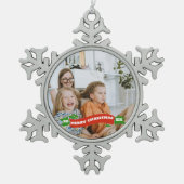 レトロ ホリデー 記念写真 オーナメント - クリスマス (正面)