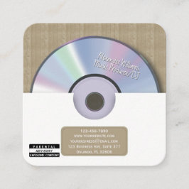 レトロ ホワイト ミュージック プロデューサー CD DJ スクエア名刺