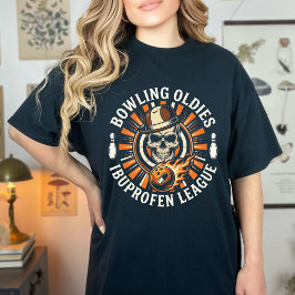 レトロ ボウリング おじいちゃん おばあちゃん イブプロフェン リーグ 楽しい シニア Tシャツ