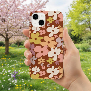 レトロ・ボヘミアン・フラワー・パワー・パターン Case-Mate iPhone 14ケース
