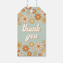 レトロ ボホ グルーヴィー ヒッピー サンクス ギフトタグ