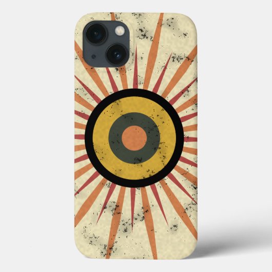 レトロ・ボホ・サンバースト柄 Case-Mate iPhoneケース (裏面)