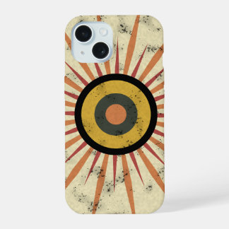 レトロ・ボホ・サンバースト柄 iPhone 15ケース
