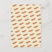 レトロ ボホ ファン 手作り オーダーメイド ブライズシャワー エンクロージャーカード (裏面)