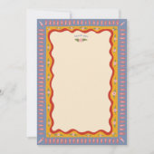 レトロ ボホ ファン 手作り オーダーメイド ブライズシャワー サンキューカード (正面)