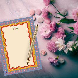 レトロ ボホ ファン 手作り オーダーメイド ブライズシャワー サンキューカード