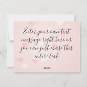 レトロ ボホ フラワール わたしが好きな名前のカリグラフィーテキスト シーズンカード (裏面)