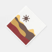 レトロ ボーホ サン スタンダードランチョンナプキン (角)