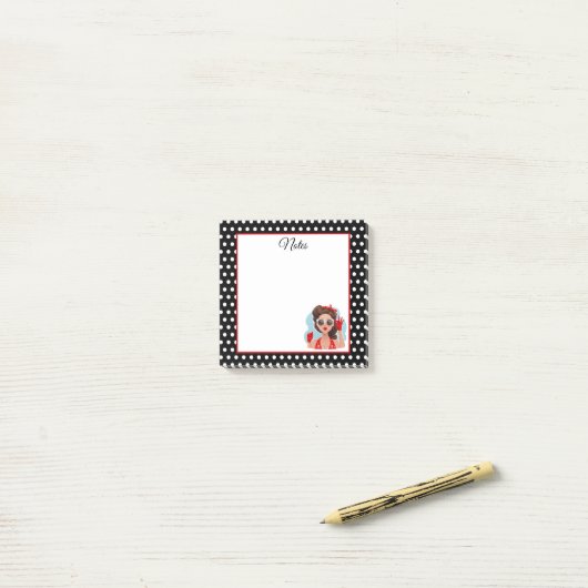 レトロ ポストイット (デスク上)