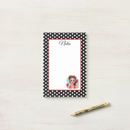 レトロ ポストイット (デスク上)