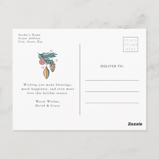 レトロ ポストカード (裏面)