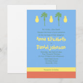 レトロ ポリネシア 招待状 (正面/裏面)