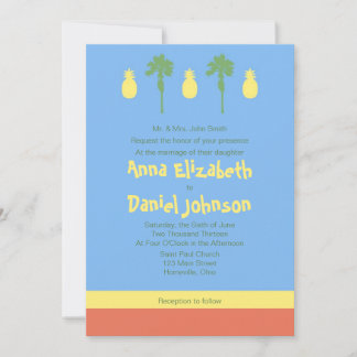 レトロ ポリネシア 招待状