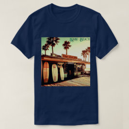 レトロ |マイアミビーチ |サーフショップ |ユニセックス | | Tシャツ