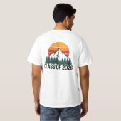 レトロ マウンテン アドベンチャー ピーク Tシャツ (裏面フル)
