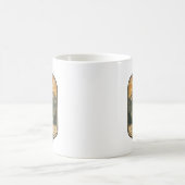 レトロ マウンテン ハイキング 日の出 コーヒー コーヒーマグカップ (中央)