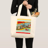 レトロ マナスカン NJ ラージトートバッグ (正面(商品))