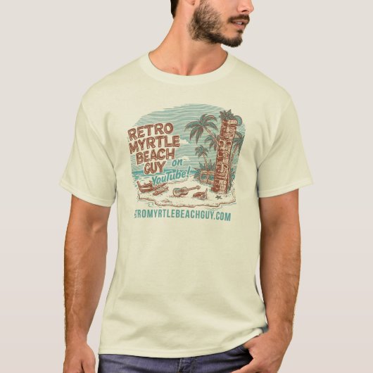 レトロ マートルビーチ ガイ Tシャツ (正面)