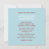 レトロ ミキシングテープ ウェディング 招待状 (裏面)