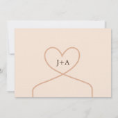 レトロ ミキステープ ウェディング セーブ・ザ・デート 招待状 (裏面)