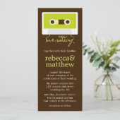 レトロ ミキステープ ウェディング 招待状 (スタンド正面)