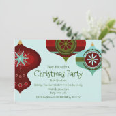 レトロ ミッドセンチュリー モダン クリスマス オーナメント 招待状 (スタンド正面)