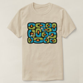 レトロ ミッドセンチュリー モダン コズミック アブストラクト Tシャツ
