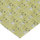 レトロ ミッドセンチュリー モダン 原子幾何学 緑 テーブルクロス (アングル)