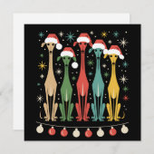 レトロ ミッドセンチュリー モダン 犬 50年代 60年代スタイル クリスマス (正面/裏面)