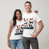 レトロ ミッドセンチュリー モダン 犬 50年代 60年代 スタイル 抽象的 Tシャツ (ユニセックス)
