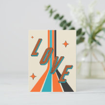 レトロ ミッド センチュリー ジオメトリック ラブ ヴァレンタイン