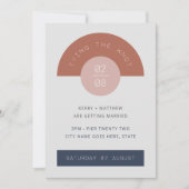 レトロ ミッド センチュリー モダン 幾何学 アート 1950年代 1960年代 招待状 (正面)