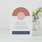 レトロ ミッド センチュリー モダン 幾何学 アート 1950年代 1960年代 招待状 (スタンド正面)