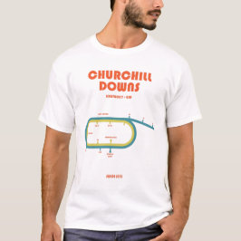 レトロ ミニマリスト パリ大賞典 プリント Tシャツ