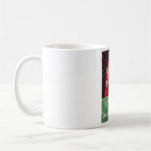 レトロ ムーン フライト カートゥーン トラベル ポスター コーヒーマグカップ (左)