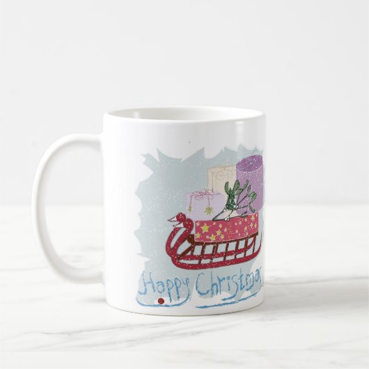 レトロ.メリークリスマス! コーヒーマグカップ (左)