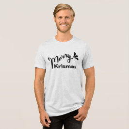 レトロ メリークリスマス スタイル トライブレンドＴシャツ