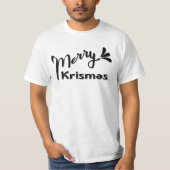 レトロ メリークリスマス スタイル Tシャツ (正面)