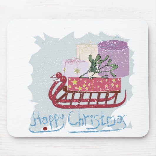 レトロ.メリークリスマス! マウスパッド (正面)