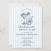 レトロ モダン ヴィンテージ グレー ハッチェルメイド ウィークエンド 招待状 (正面)