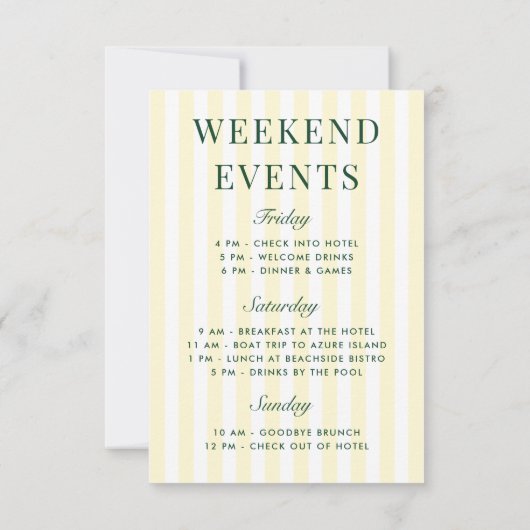 レトロ モダン ヴィンテージ ピックルボール バチェロレッテ ウィークエンド 招待状 (裏面)