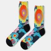 レトロ モッズ フラワー ソックス (左)