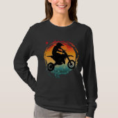 レトロ モトクロス ライダー ヴィンテージ Tシャツ (正面)