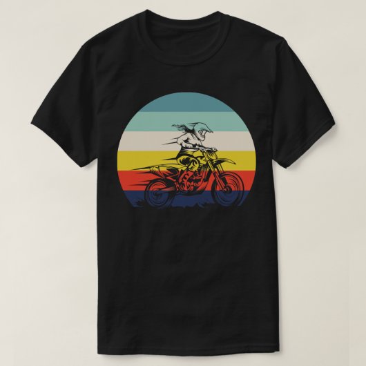 レトロ モトクロス 4 Tシャツ (デザイン正面)