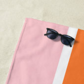 レトロ モノグラム ミニマリスト ブライズメイド ビーチタオル (インサイチュ)