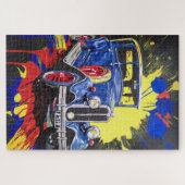 レトロ，モバイル，車，ヴィンテージ, ジグソーパズル (横)