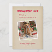 レトロ ユニーク 犬 名言 写真 クリスマス (正面)