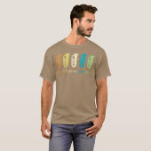 レトロ ユーフォニアム 奏者 ユーフォニアム 愛好者 吹奏楽 ホルン マーチ Tシャツ (正面フル)