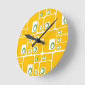 レトロ ラウンド壁時計 (傾斜)