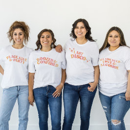 レトロ ラスト ディスコ バチェロレッテ パーティー T シャツ